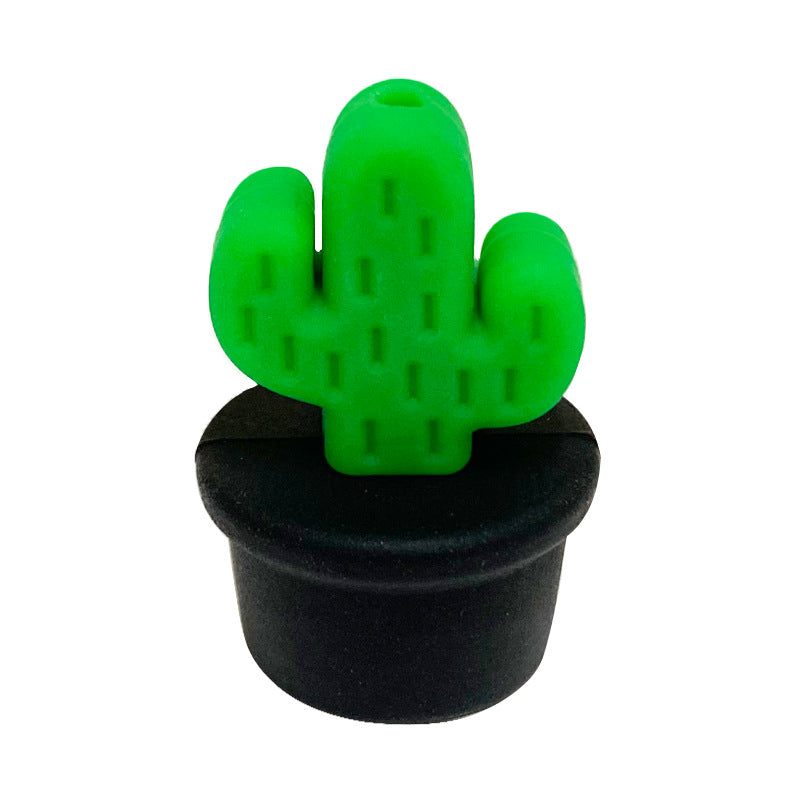 Wholesale of 10PCS Mini Cactus Silicone Beads